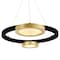 Cwi Lighting Deux Lunes LED Chandelier With Sun Gold & Black Finish 1215P20-2-625 - alternate 5